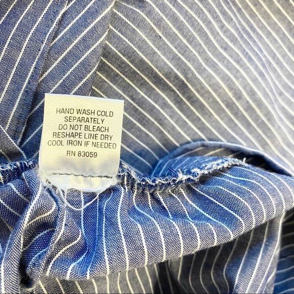 Anthropologie DREW Whitney Pant Striped Blue Small - Picture 10 of 11